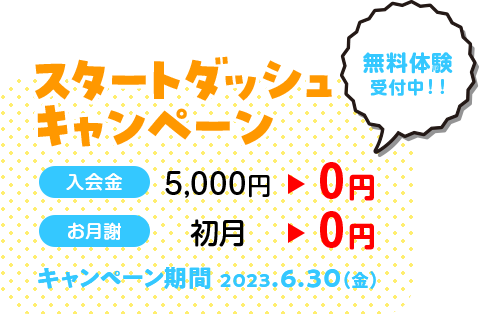 スタートダッシュキャンペーン